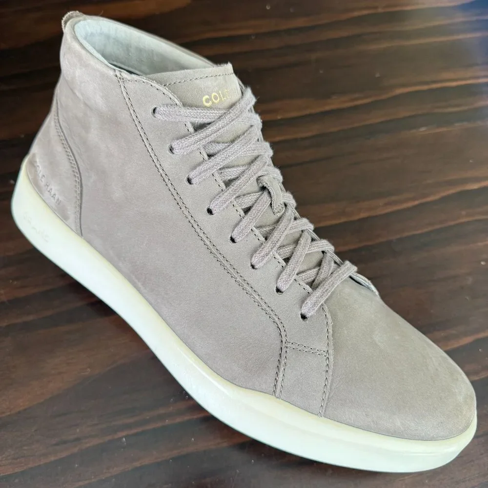 Cole Haan Grand Crosscourt Modern Midcut Sneakers - Soft Sage Nubuck - Men's 11M